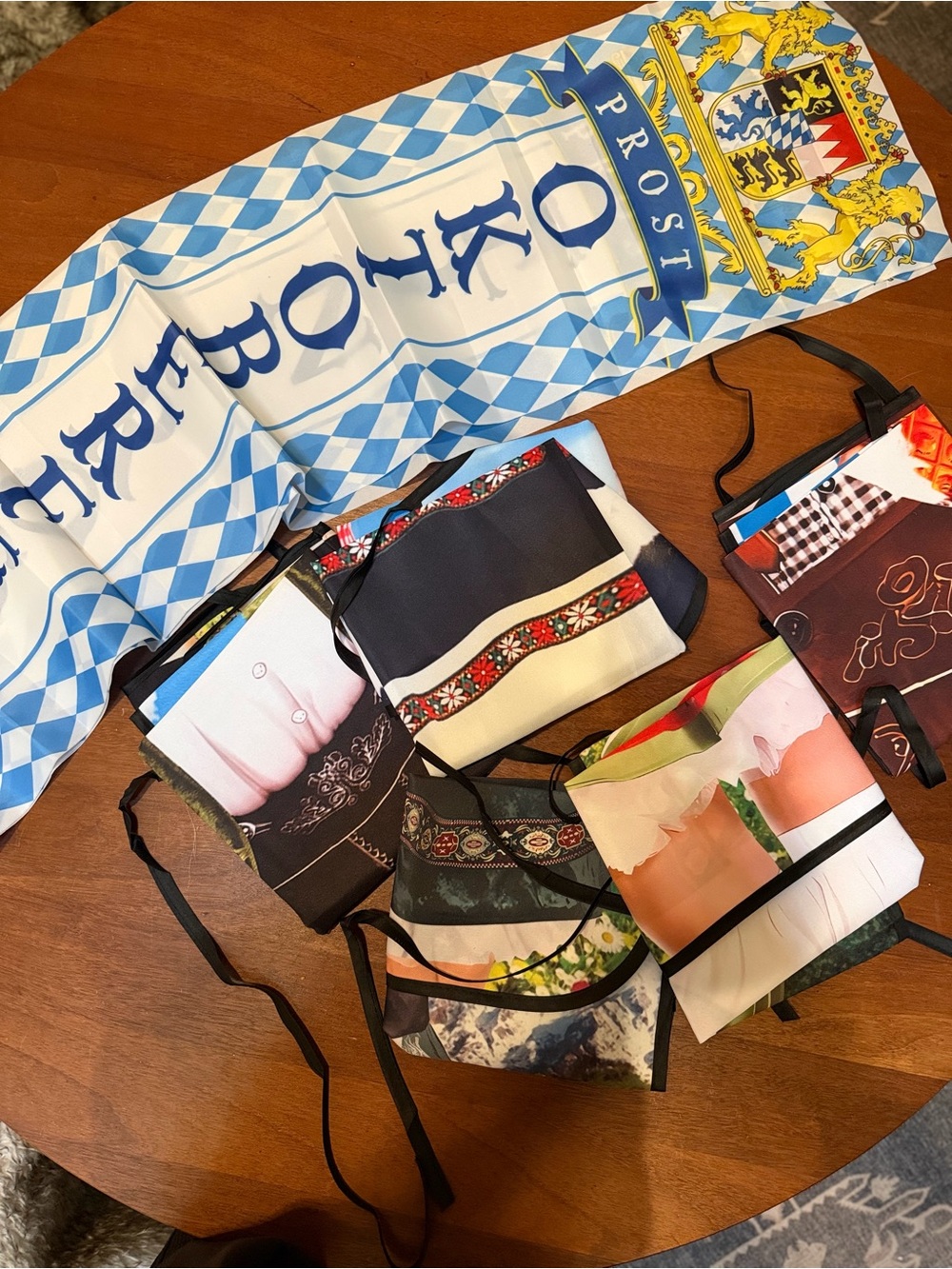 Lot of unused Oktoberfest party gear